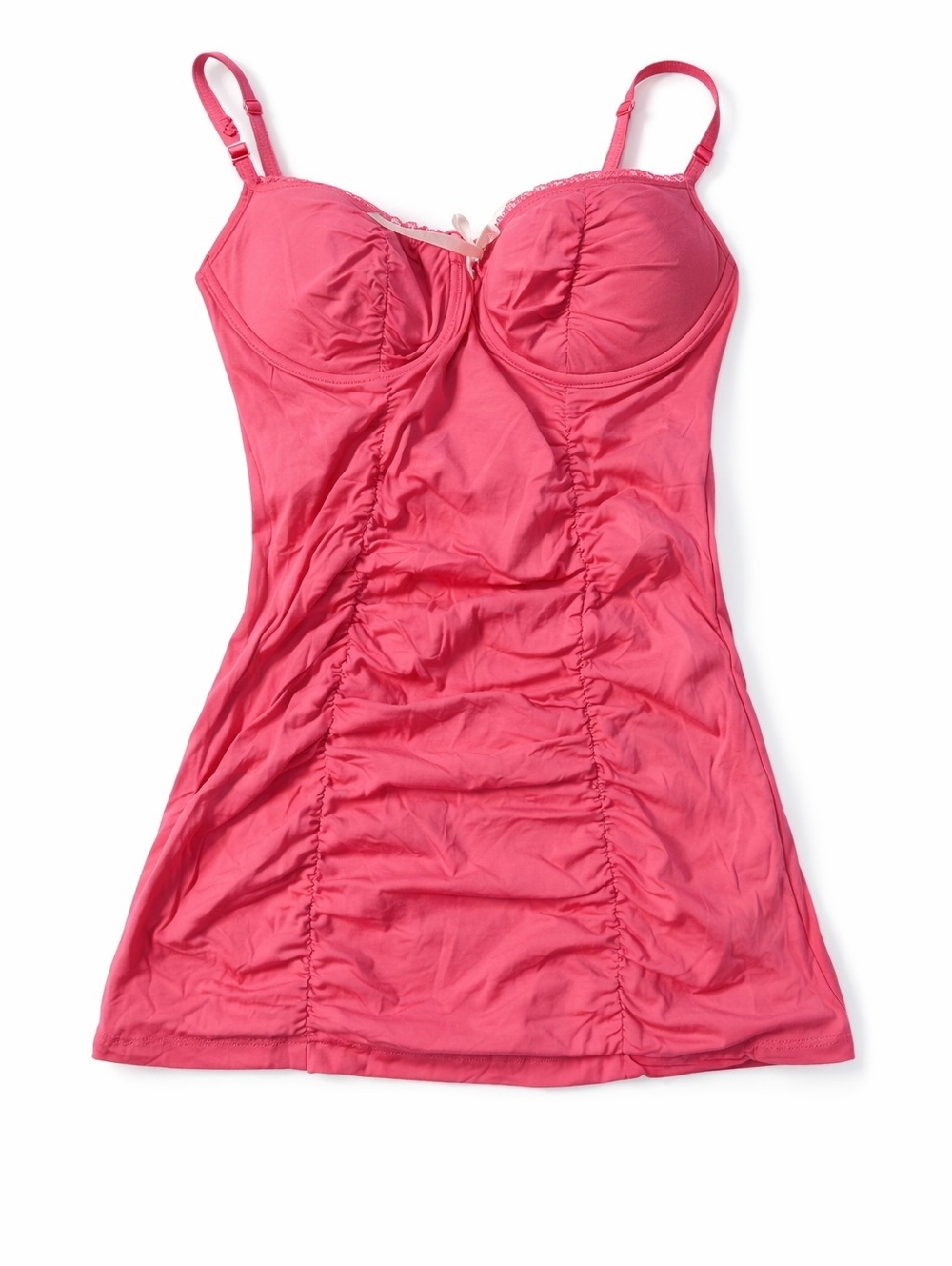 Victoria Secret Pink Corset Camisole Medium Ruched Bustier Top Sexy